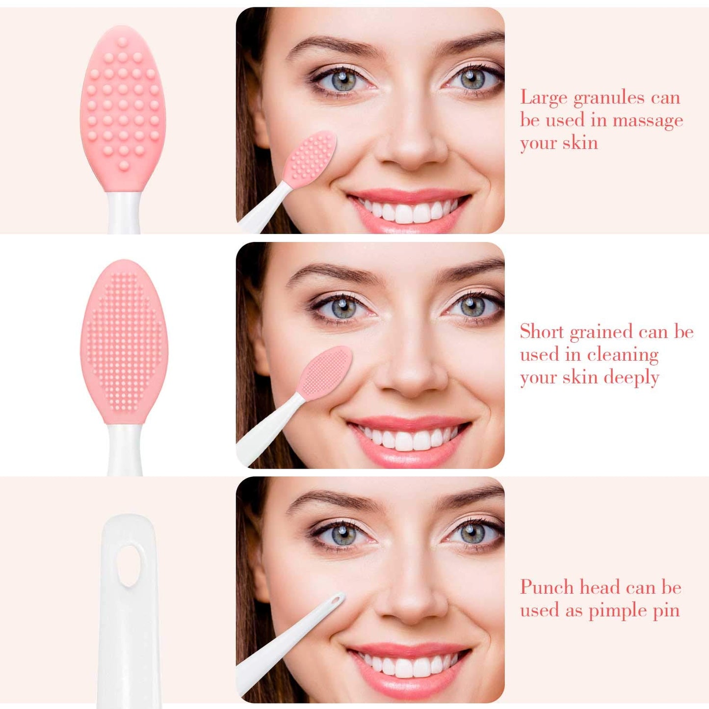 Blue Dual-Sided Silicone Lip Brush