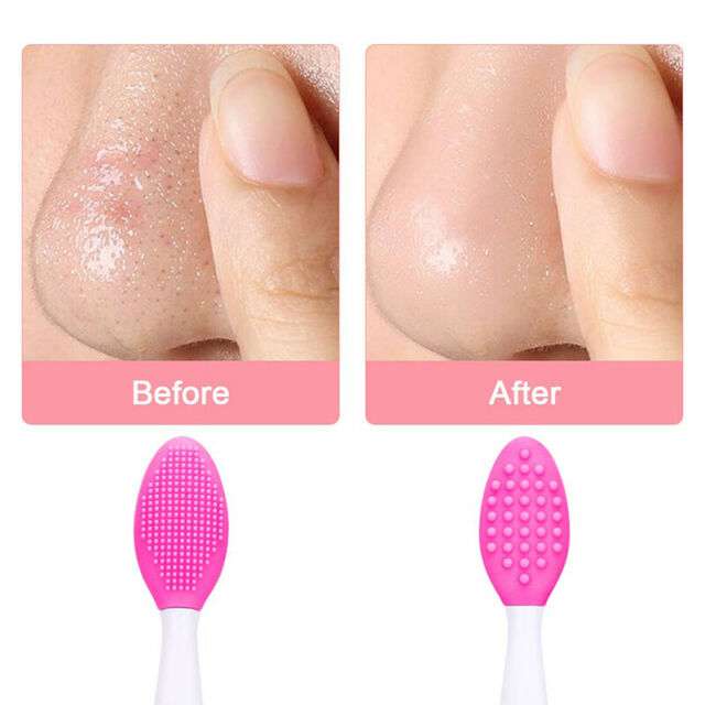 Blue Dual-Sided Silicone Lip Brush